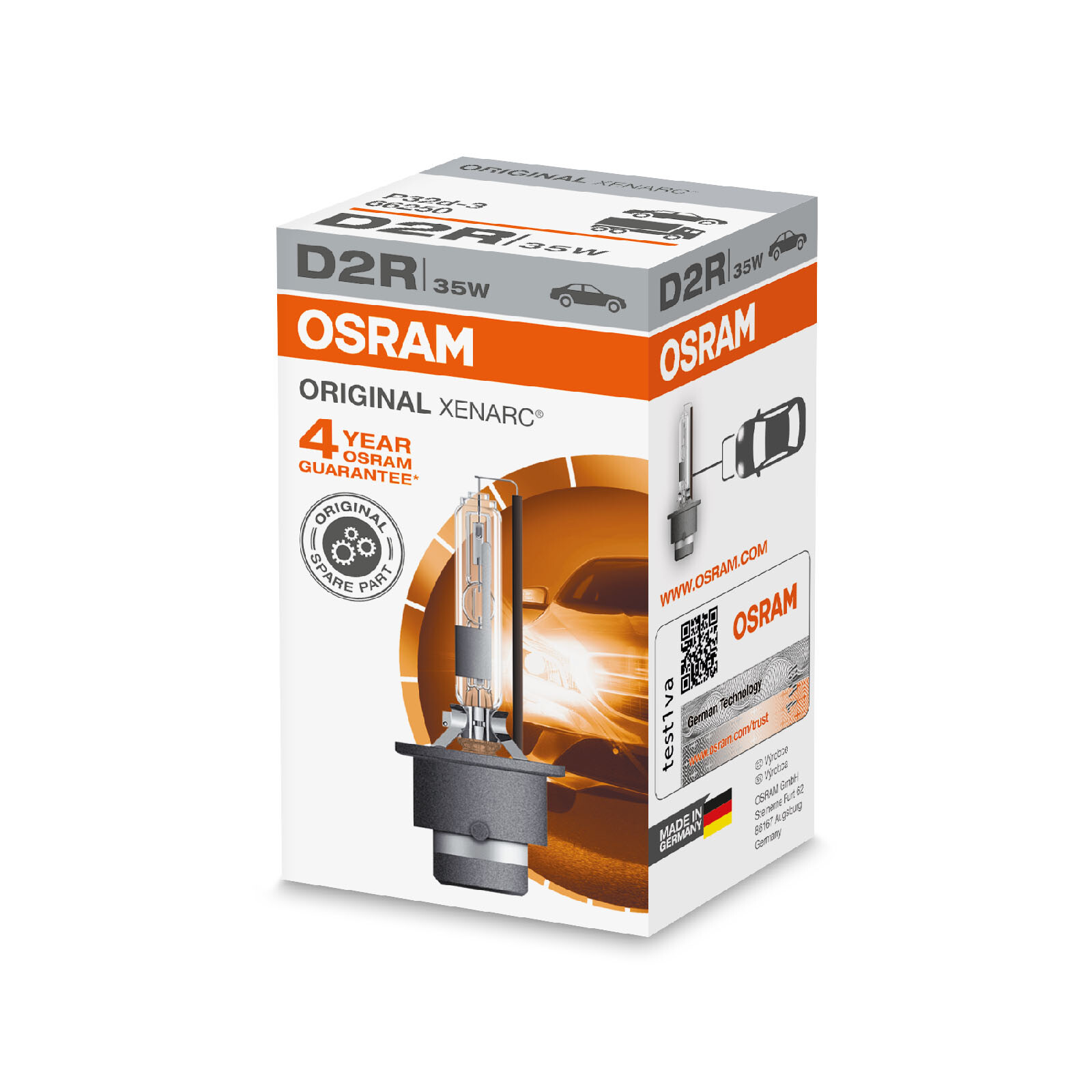66250 High Beam Headlight Bulb Fits Audi A8 D2 BMW K Citroen C5 1 Fiat By Osram - Image 6