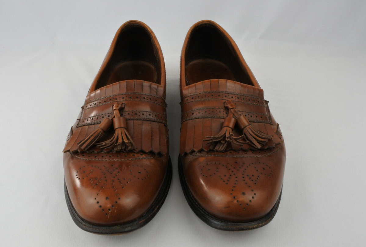 Allen Edmonds Bridgeton Brown Tassel Loafers Dress Shoes Men  display picture 1