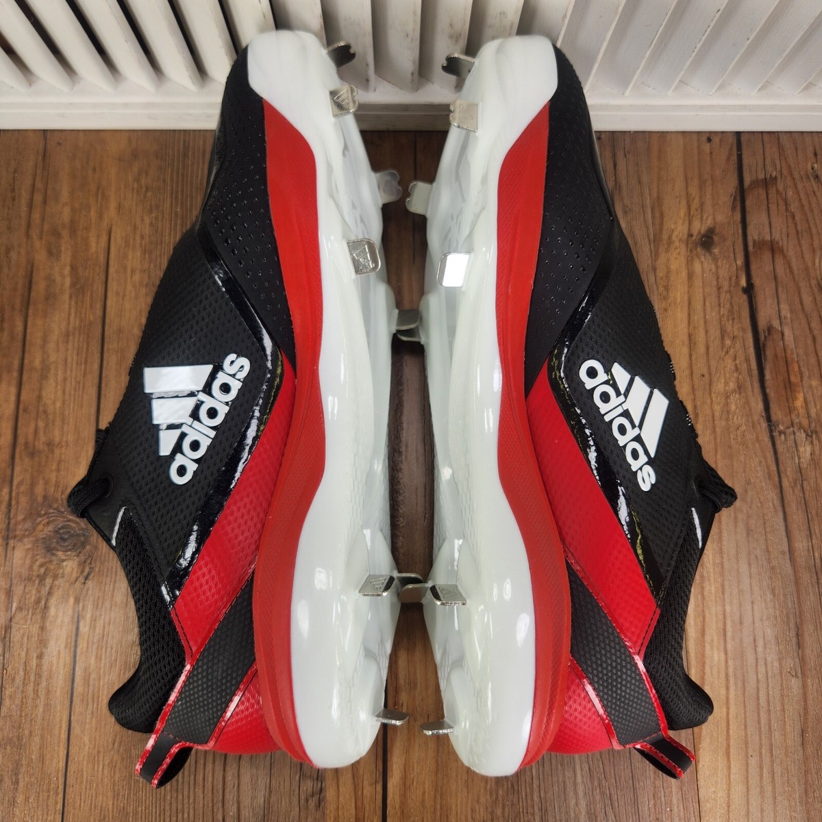 Adidas Icon 7 S23858 Mens Size 12.5 Black Red Metal Baseball  display picture 1