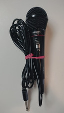 Excellent! Philips Karaoke Microphone Ph62080 Dynamic Cable Black Wired On/off