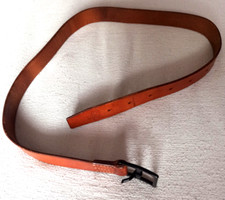 Szwajcarski pasek wojskowy siodło 92 / 100cm skóra naturalna brązowy