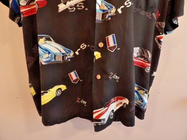 Vintage Paradise Found Hawaiian Shirt Men's XL Classic Cars Magnum PI