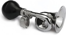 Retro Manual Air Clown Horn - Loud Metal Bugle for Golf Carts and More