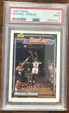 1992 Topps Michael JordanHOF🏀🐐🔥 #3 PSA 9 Mint