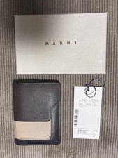 Marni Women Wallet Bifold Brown/Beige/Black Limited Edition VHTF Sophisticated D