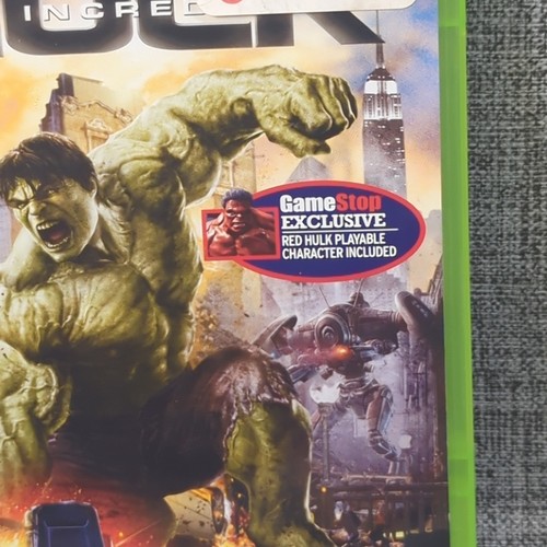 The Incredible Hulk (Xbox 360, 2008) GameStop Exclusive Red Hulk CIB Tested - Picture 2 of 7