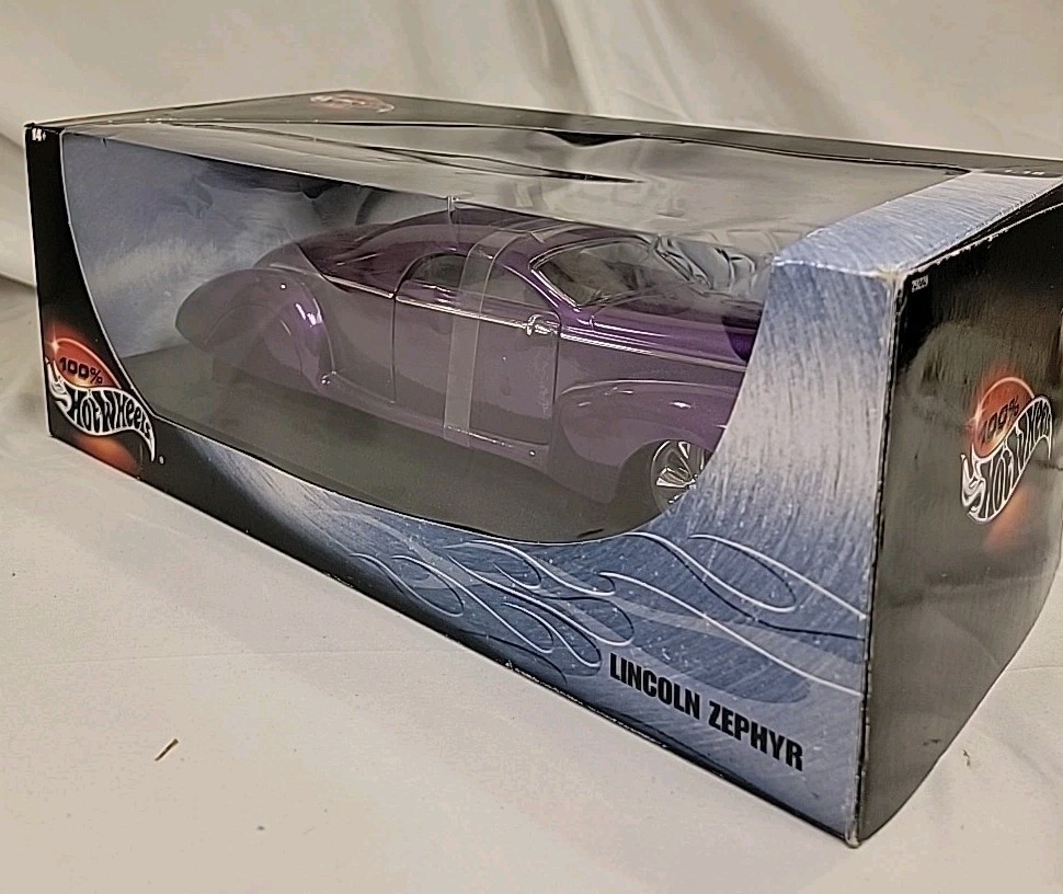 ミニカー Hot Wheels Custom Lincoln Zephyr Hot Wheels Lincoln Zephyr - Purple - 1:18 - Boxed | eBay