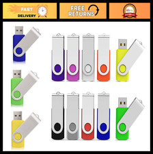 16GB USB 3.0 Flash Drive - 10 Pack Thumb Drives in Mixed Colors, Bulk Storage