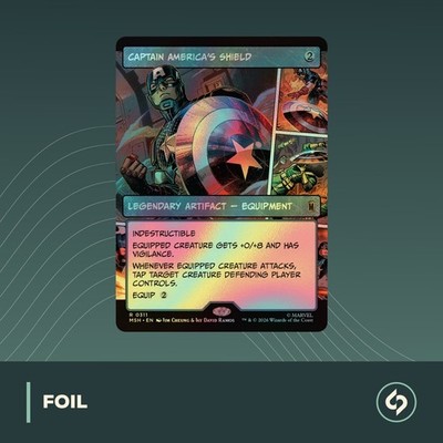MTG | Captain America's Shield V.1 | SUPER HEROES | SHOWCASE | NM | EN | FOIL