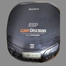 Vintage Sony Car Discman ESP D-842K Portable CD Player