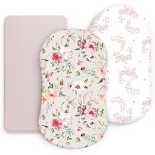 Stretch Ultra Soft Fitted Bassinet Sheet Sheet, Flowers and Insects