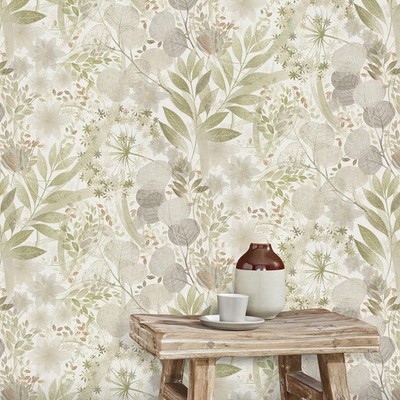 Erismann 1050635 Secret Garden Secret Grove Green Floral Wallpaper