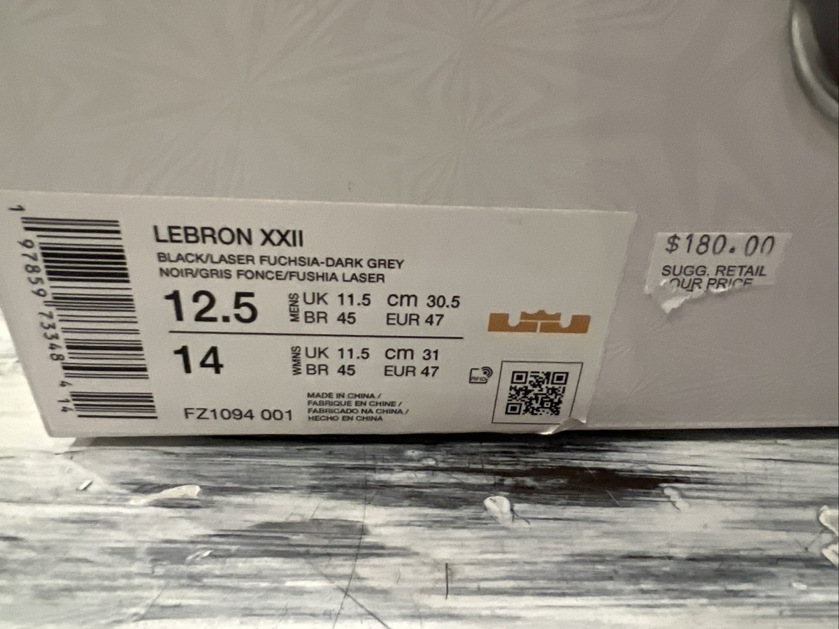 Size 12.5 - Nike LeBron 22 Blacklight for sale online | eBay