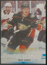 Max Jones Rookie 2019-20 Upper Deck Young Guns #242 (RC) Edmonton Oilers