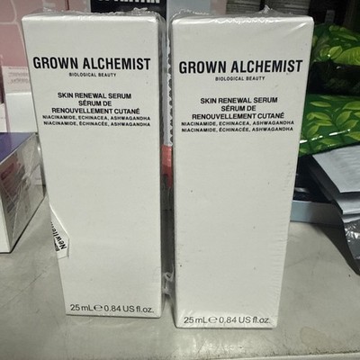 2 Bottles Grown Alchemist Skin Renewal Serum - Full Size .84oz/25ml