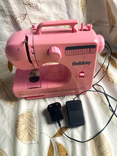 Beldray BEL0197 Mini Electric Sewing Machine Pink Portable Free Arm Foot Pedal