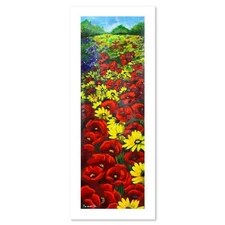 Tamara Spolianski, "Flower Landscape II" Hand Signed, Numbered Limited Edition S