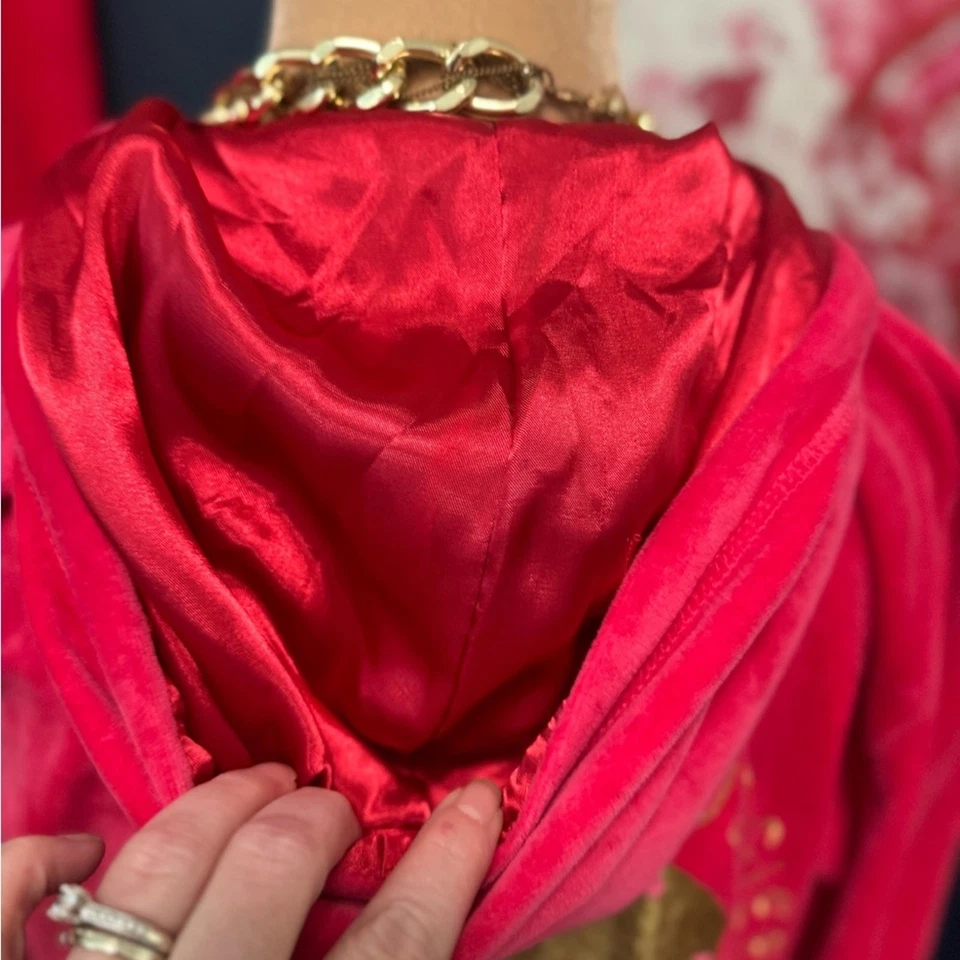 Chándal Christian Audigier Y2K Terciopelo Fucsia con Calavera Bordada XL Foto 4 de 4