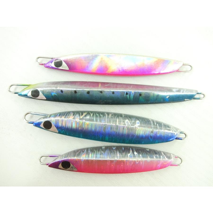 Metal Jig 4pcs Set Used Fishing Lure 8cm (3.1in) Saltwater Tackle - Image 2