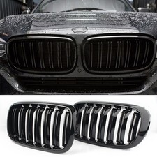 Nierengitter K�hlergrill f�r BMW F15 F16 X5 X6 2014-2017 Glanz Dual Lamellen Neu