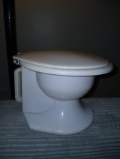 SANITOY 1960s Plastic Child's Training Portable Toilet Potty Chair with lid