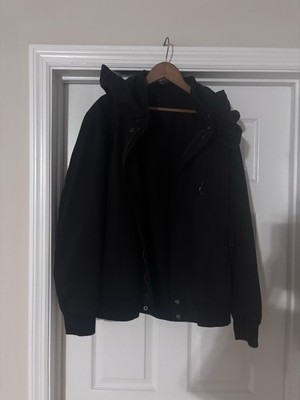 2000s beams plus black military hooded deck jacket size medium japanese brand