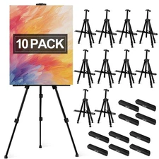 AROIC10 Pack Painting Display Easel Stand Portable Adjustable Metal Tripod Ar...