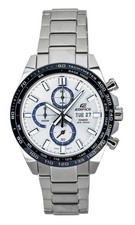 Casio Edifice Chronograph Silver Dial Quartz 100M EFR-574DE-7AV Men's Watch
