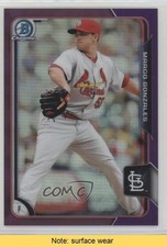 2015 Bowman Chrome Prospects Purple Refractor 225/250 Marco Gonzales READ 3c7