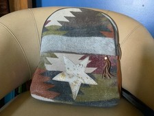 Myrna Backpack Bag - canvas, cowhide, leather