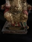 Antique imperial figure in carved and lacquered wood, China, 19th century — photo 3