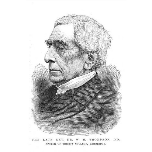 William Hepworth Thompson Master of Trinity College Cambridge-Antique Print 1886