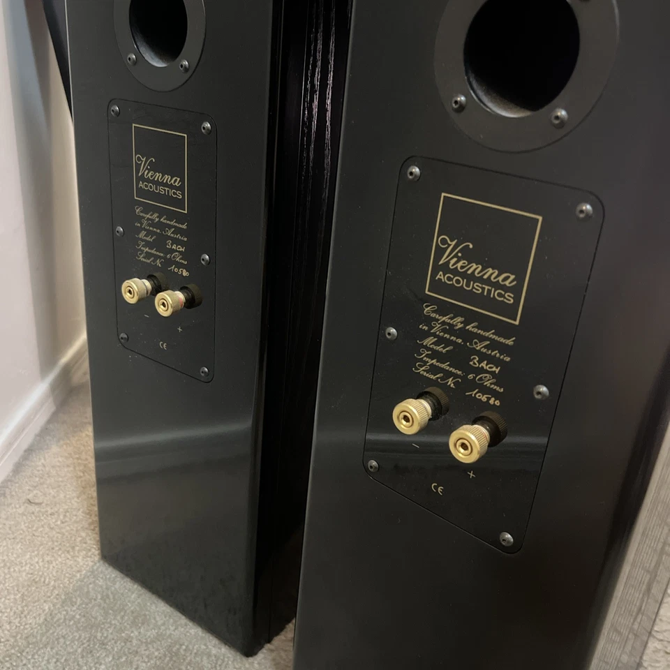 Beautiful Vienna Acoustics Bach Floor Speakers  Wood Austrian Mint - Image 4 of 4