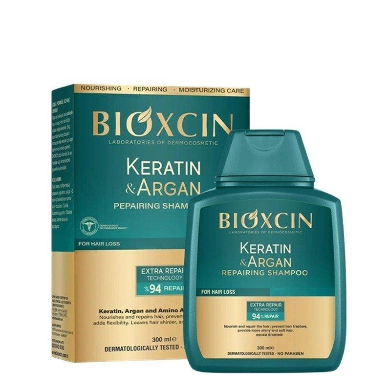 Bioxcin Keratin & Argan Repairing Shampoo for Damaged and Weakened Hair 300ml