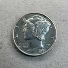 1944-S MERCURY 10C Dime BU Brilliant Uncirculated Gem Brilliant White Color