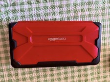 AmazonBasics Hard Shell Travel Case for Nintendo Switch Console, Red/Black
