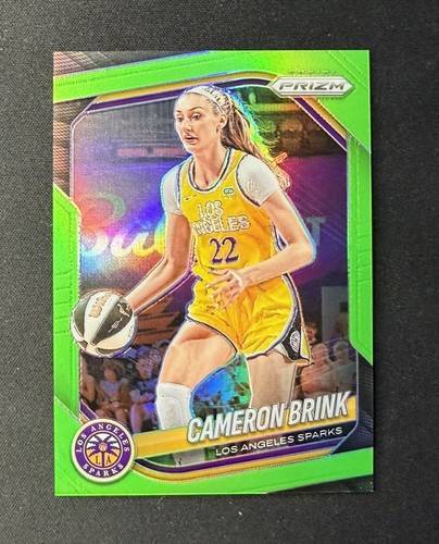 2025 Panini WNBA Prizm Lime Green Cameron Brink /225 Sparks #87