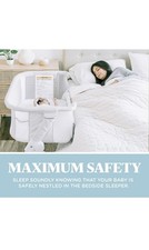 Baby Delight Beside Me Dreamer Bassinet 6-Position Height Adjustment Grey