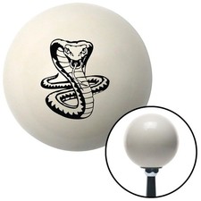 Black Cobra Ivory Shift Knob W M16x1.5 Insert Shifter Auto Manual Custom Brody