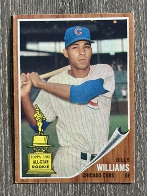 1962 Topps Baseball Card #288 Billy Williams Cubs HOF All-Star Rookie Cup