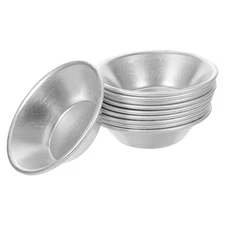 10pcs egg tart tin Tart Dish Egg Tart Cup Stainless Steel Cake Molds