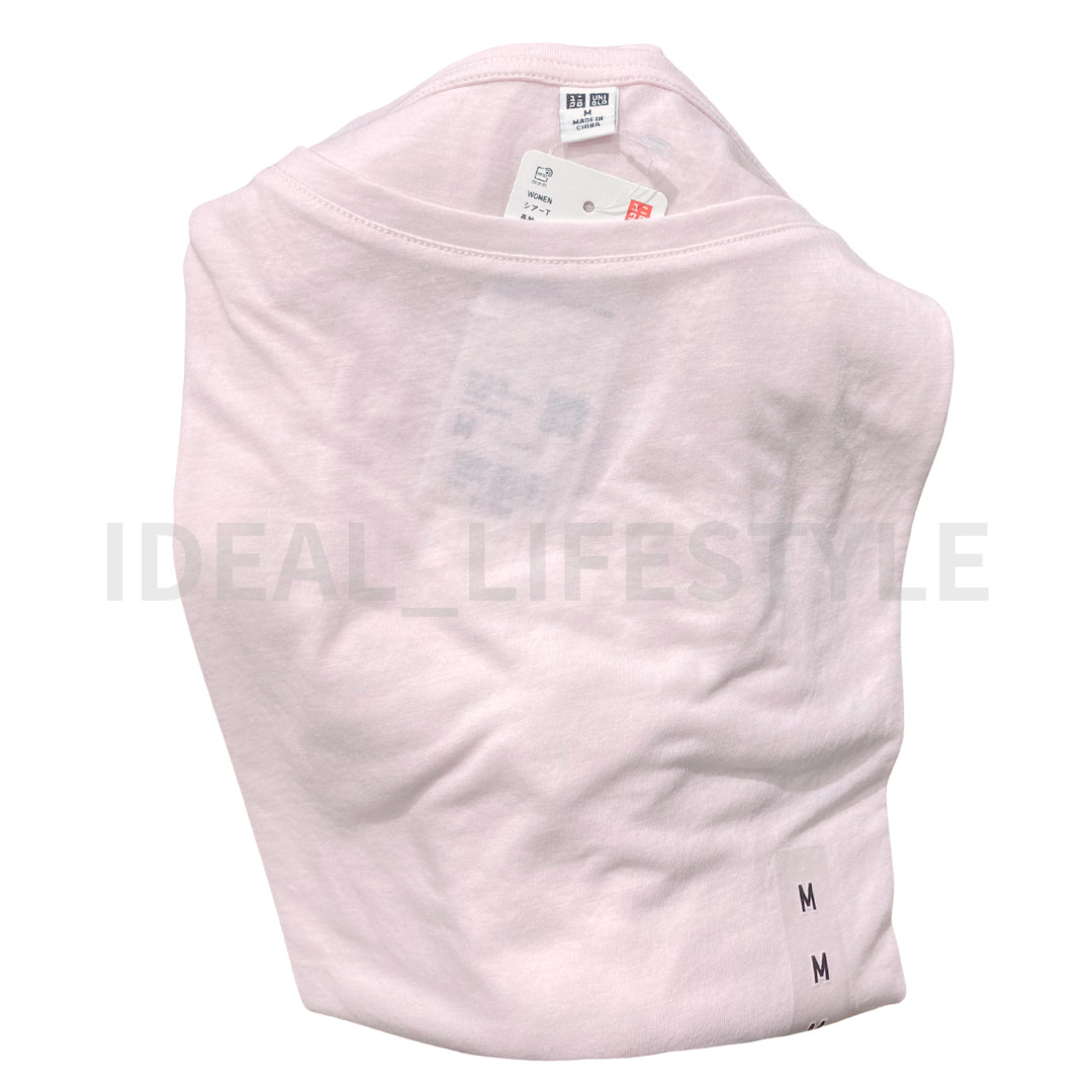 UNIQLO Sheer T-Shirt S-3XL Off White Black Pink Brown Cream Women 484231 NWT thumbnail 7