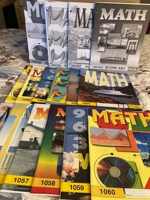 ACE School of Tomorrow Math NEW PACES  1049-1060 Lvl 5, 4th edition w/score keys