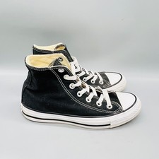 Converse High Top Sneakers Womens 7 Black Canvas Chuck Taylor All Star
