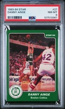 1983-84 Star #27 Danny Ainge PSA 8 Rookie RC Boston Celtics