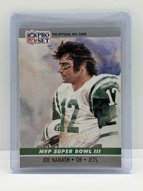1990 Pro Set - Super Bowl Mvp's Joe Namath #3