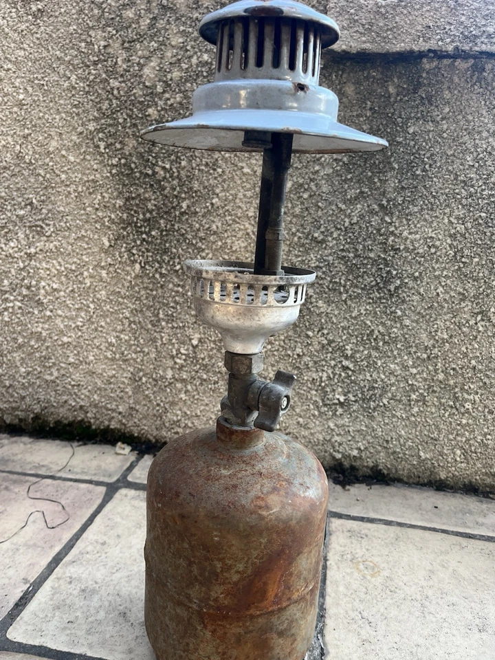 Ancienne Lampe À Pression Gaz - Photo 3/4