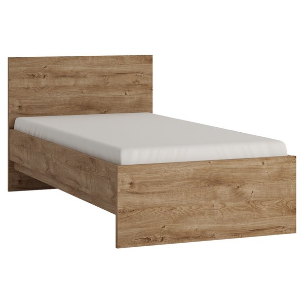 Bett Jugendbett Eiche Einzelbett Kinderzimmer Jugendzimmer Bettgestell Modern-image