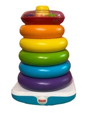 Fisher Price Large Rock A Stack, Stacking Rings Toy Plastic 15  Tall GJW15 2019