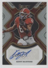 2023 Select Draft Picks Rookie Signatures Silver Prizm Kenny McIntosh Auto 0c6